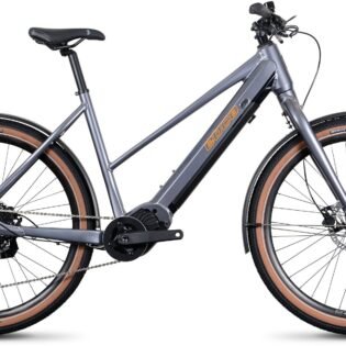 EBCO Adventure 5T Electric Bike Trapeze Frame In Gunmetal