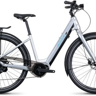 EBCO Urban 3L Electric Bike Low Step Frame In Arctic Silver