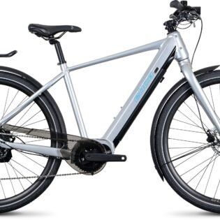 EBCO Urban 3R Electric Bike Crossbar Frame In Arctic Silver